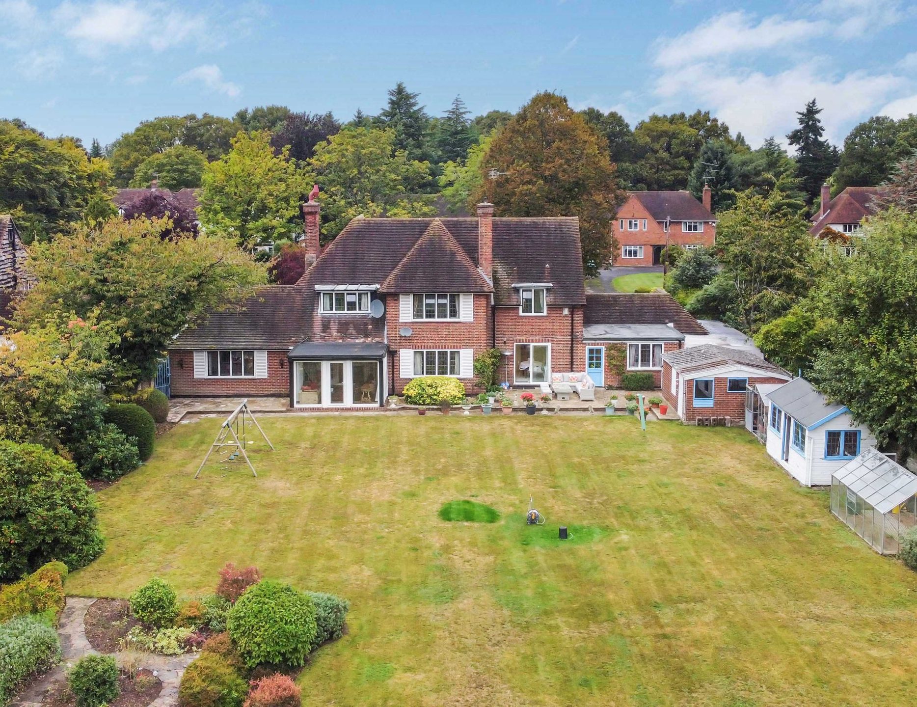 large house with big garden